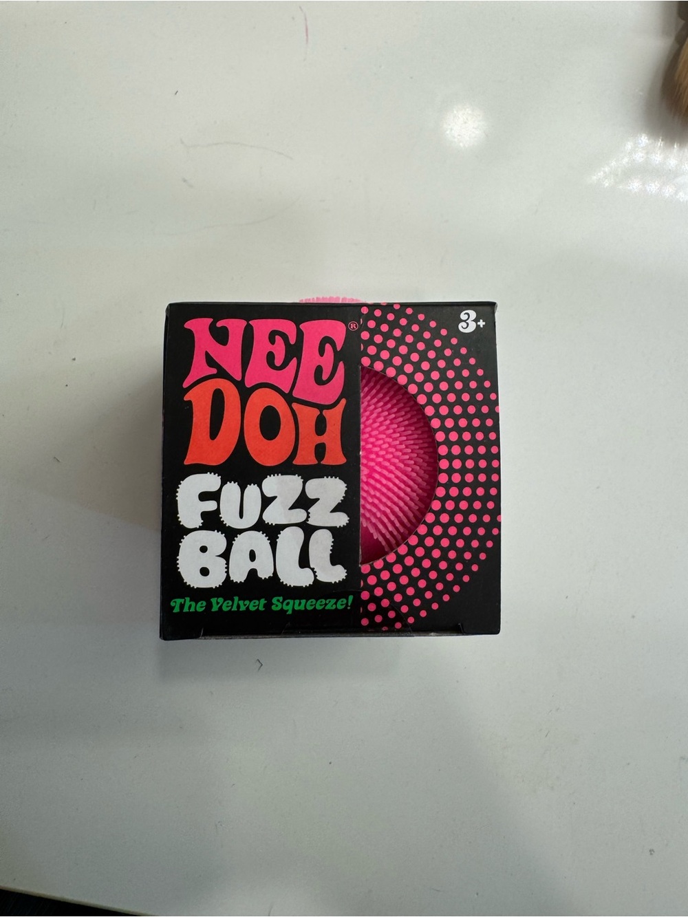 NeeDoh Fuzz Ball - Hot Pink Velvet Squeeze